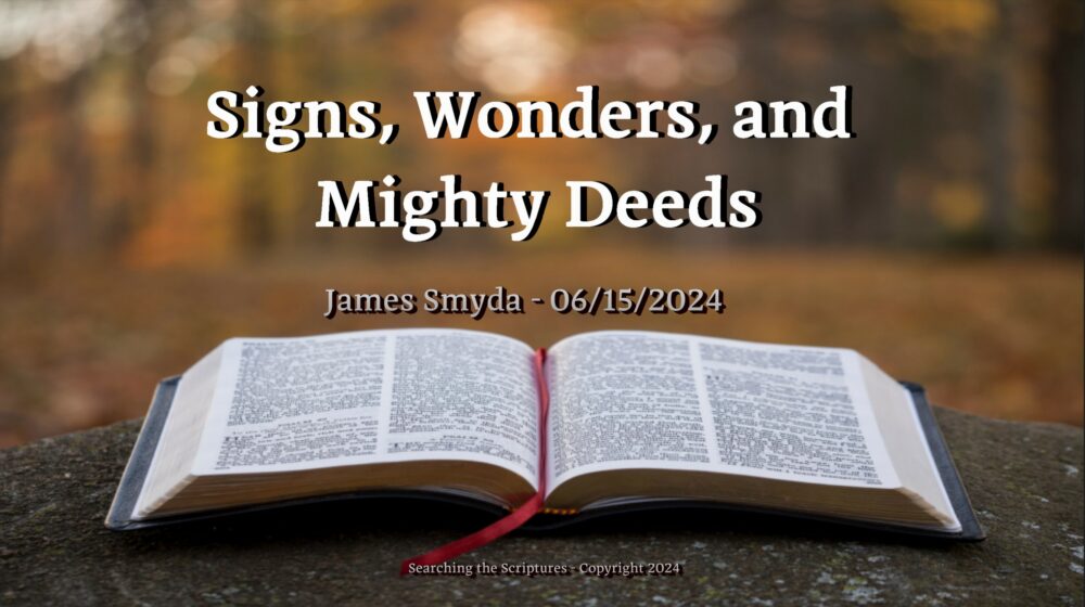 Signs, Wonders, and Mighty Deeds